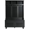 Sapphtopaz 5-in-1 Hall Tree with Shutter-Shaped Doors,Entryway Bench with Cushion,Coat Rack with 4 Hooks,Wide Shoe Cabinet for Entryway,Hallway - 4 of 4