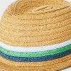 Baby Boys' Paper Straw Fedora - Cat & Jack™ Beige - 3 of 3