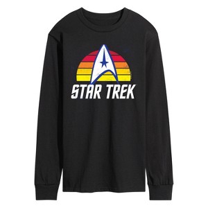 Men's - Star Trek - Sunset Logo Long Sleeve Graphic T-Shirt - 1 of 4