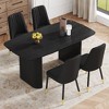 5-Piece Dining Set with MDF Table and 4 Chairs with PU Cushions - 4 of 4