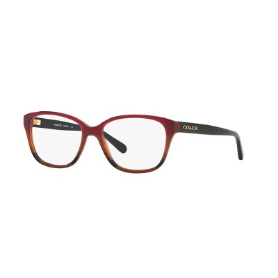 Coach HC6103 54mm Woman Square Eyeglasses Demo Lens Lens