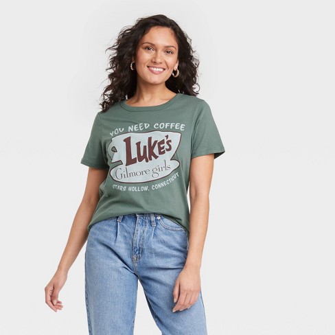 George Eliot Vejnavn usund Women's Gilmore Girls Luke's Short Sleeve Graphic T-shirt - Green : Target