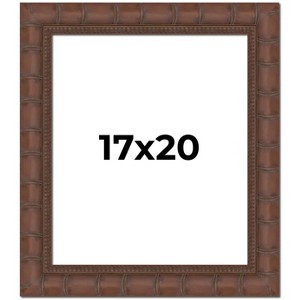 PosterPalooza | 17x20 Wide Bamboo Picture Frame, UV Acrylic, 4 Finishes - Brown, Black, Silver, and Natural - 1 of 4