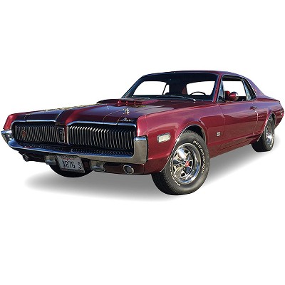 1968 Mercury Cougar XR7G Black Cherry with Black Top and Red Interior "American Collectibles" 1/18 Diecast Model Car by Sun Star