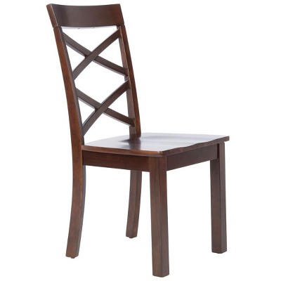 Ainslee Traditional Brown Upholstered Dining Chair Set