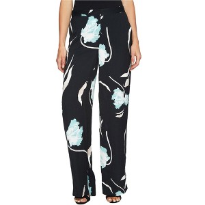 1.STATE Womens Printed Flat-Front Floral Wide Leg Relaxed Casual Pants - 1 of 1