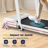 REDLIRO Under Desk Folding Treadmills 2 in 1 Walking Running Machine, White - 4 of 4