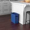 iTouchless SlimGiant Wastebasket 4.2 Gallon Blue 2-Pack - 2 of 4