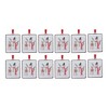 Christmas Snowman and Deer Ornament Pack Iron and Polyester 5.25" – 12 Pieces by Melrose - 4 of 4
