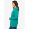 Woman Within Plus Size Perfect Long-Sleeve Crewneck Tee - 4 of 4
