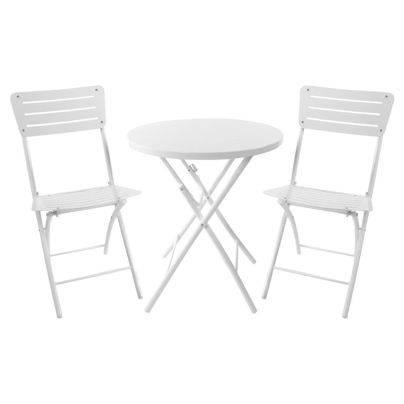 3pc Metal Patio Bistro Set White - Room Essentialsâ¢ - image 1 of 3