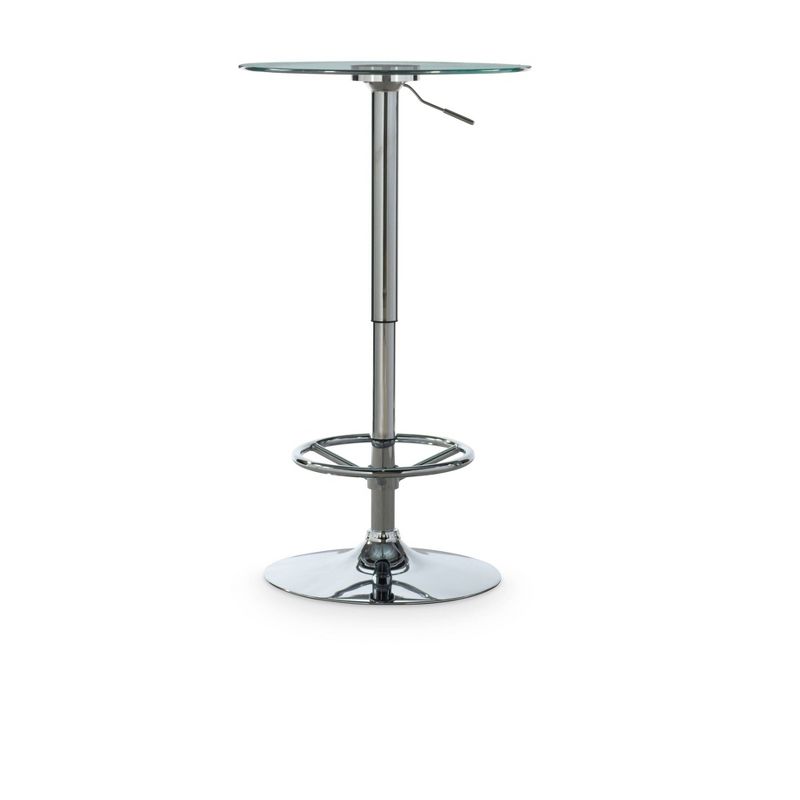 Keelan Adjustable Bar Height Pub Table Chrome - Powell, 3 of 11