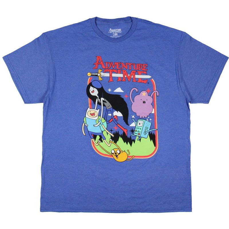 Adventure Time Men's Finn And Friends Series Logo Adult T-Shirt, 1 of 4