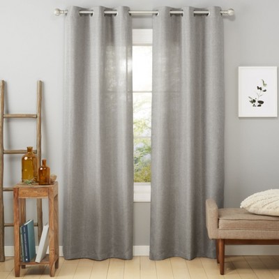 ESTATE VIEW Ladner Light Filtering Grommet Top Curtain Panel Pair