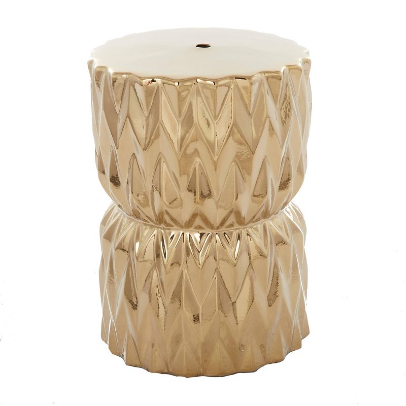 Glam Ceramic Faceted Accent Table - Olivia & May, 1 of 14