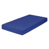 Everyday Kids Fitted Crib Sheet, 100% Soft Breathable Microfiber Baby Sheet, Fits Standard Size Crib Mattress 28in x 52in, Royal Blue Nursery Sheet - 2 of 4