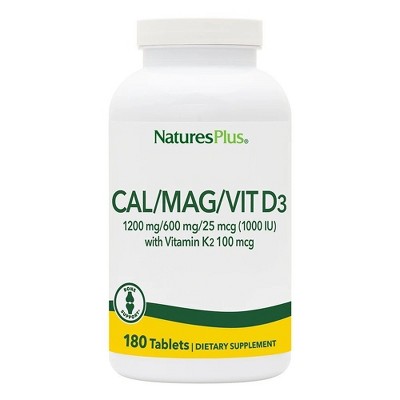 Cal/Mag/Vit D3 by Nature's Plus  -  180 Tablet