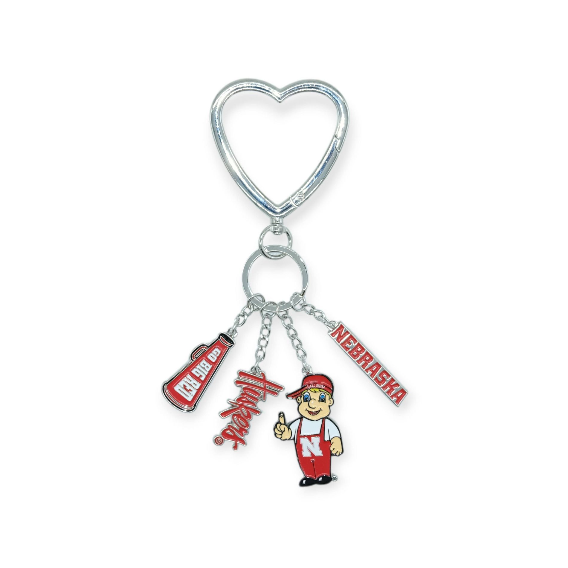 NCAA Nebraska Cornhuskers Charm Keychain