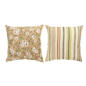 Manual Woodworkers & Weavers Country Landscape Pillow – Brown & Green Climaweave - 1 of 3