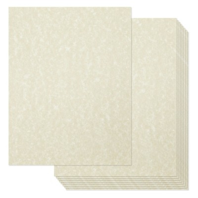 Best Paper Greetings 96 Pack Textured Parchment Printer Paper, Vintage Fancy Paper for Certificates, Resumes, Diploma, Ivory, 8.5 x 11