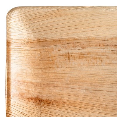 Smarty Had A Party 10" Square Palm Leaf Eco Friendly Dinner Plates - 100 pcs