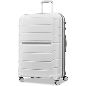 Samsonite Freeform 28" Large Spinner Luggage, White/Grey - 1 of 4