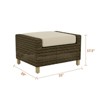 Covers&All San Marino Ottoman with Aluminum Frame and Sunbrella Cushion - 4 of 4