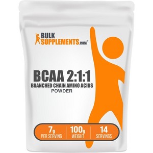 BulkSupplements BCAA 2:1:1 (Branched Chain Amino Acids) Powder - 1 of 4