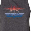 Women's - Top Gun - Top Gun Fighter Jet Logo Graphic Racerback Tank - 2 of 3