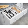 mDesign Plastic Adjustable/Expandable Drawer Storage Organizer, 4 Pack, Clear - 3 of 4