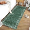 Machine Washable Runner Rug, Plush Scalloped Rug, Non-Slip Stain Resistant Polyester Runner for Hallway, Kitchen, Bathroom - 3 of 4
