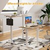 SEVOBAL Desks Standing Desk Adjustable Height Sit Stand Home Office Desk, Workstation for Writing Tasks and studying, Beige, 3.28"*1.97"*3.90" - 3 of 4