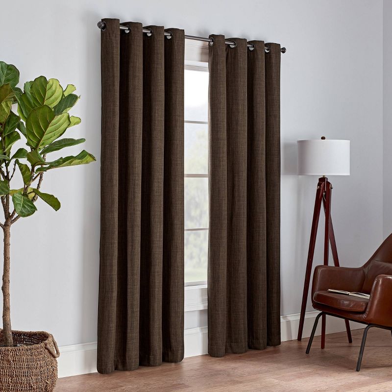 1pc Blackout Rowland Curtain Panel - Eclipse, 4 of 15