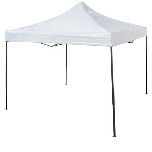 Trappers Peak 6 1/2-by-6 1/2-Foot Folding Pop-Up Shade Canopy, White - 1 of 4