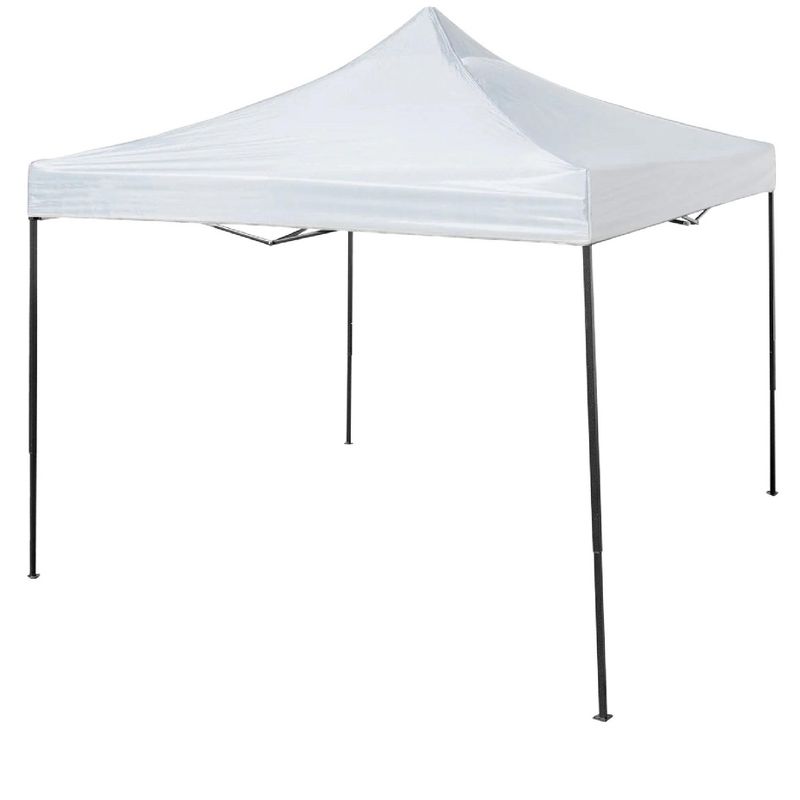 Trappers Peak 6 1/2-by-6 1/2-Foot Folding Pop-Up Shade Canopy, White, 1 of 6