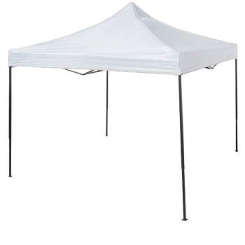 Trappers Peak 6 1/2-by-6 1/2-Foot Folding Pop-Up Shade Canopy, White