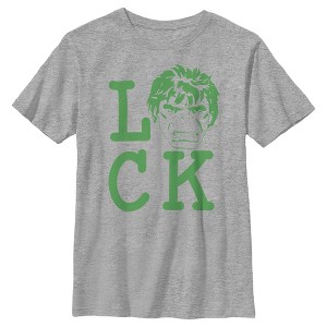 Boy's Marvel St. Patrick's Day Hulk Luck T-Shirt - 1 of 4
