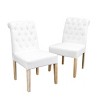 Coolbibila Wooden Tufted Parsons Dining Chairs Set Of 2,Modern Upholstered Armless Dining Chairs,Farmhouse Kitchen Dining Chair - 3 of 4