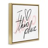 Stupell Industries Love This Place Xoxo Floating Frame Canvas Art - 2 of 4