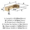 Amerock Augment 3 Inch (76mm) Cabinet or Furniture Pull - 4 of 4