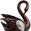 Gulches 16.5-Inch Tall Folius Floral Foliage Swan Decor, Holiday Accent - 4 of 4