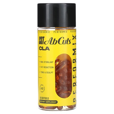 PERFORMIX - SST AbCuts - CLA 1,000 mg - Stim Free - Thermogenic - Fitness Goals - Metabolism Booster - Health & Wellness - Safflower Oil, Omega 3,