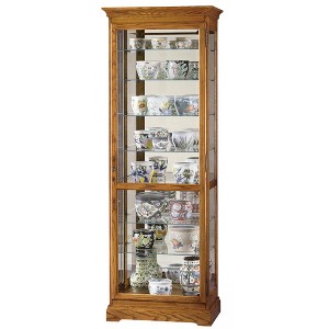 Howard Miller 680288 Chesterfield Ii Curio Cabinet 680288 Golden Oak - 1 of 2