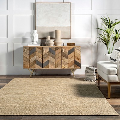 Nuloom Alessi Hand Woven Cotton Indoor Area Rug, 8' 6" x 11' 6", Beige