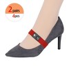 INSPIRE CHIC Women's Detachable Shoe Strap Belt Band Elastic Shoe Ankle Straps for Heels 2 Pairs - 4 of 4