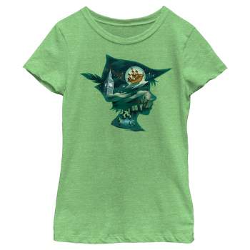 Girl's Peter Pan & Wendy Silhouette Peter Scenes T-Shirt