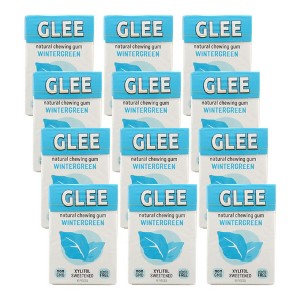 Glee Gum Wintergreen Natural Chewing Gum - Case of 12/16 pc - 1 of 4
