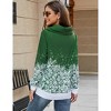 Women's Sweatshirt Snow Print Hoodie Pullover Casual Long Sleeve Tops - 4 of 4