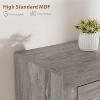 GustoWave Farmhouse TV Stand for 80 Inch TVs, Long Entertainment Center with 4 Storage Drawers & 3 Open Shelf - 3 of 4