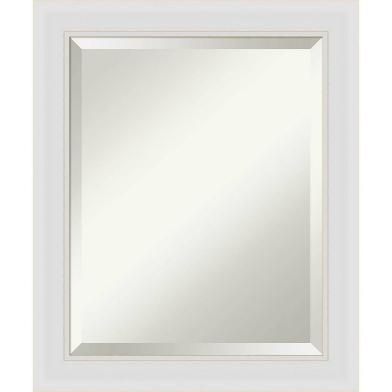 Flair Framed Bathroom Vanity Wall Mirror Soft White - Amanti Art, 1 of 11